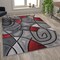 Flash Furniture Red 6' x 9' Abstract Design Accent Area Rug ACD-RGTRZ860-69-RD-GG - alternate 1